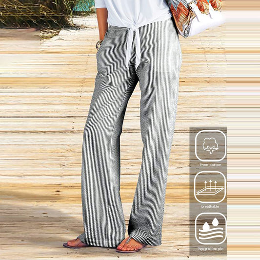 Gina® | Pantalones populares con bolsillos laterales a rayas