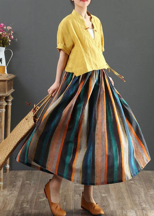 Ara® | Faldas de rayas en línea A con estampado retro para mujer