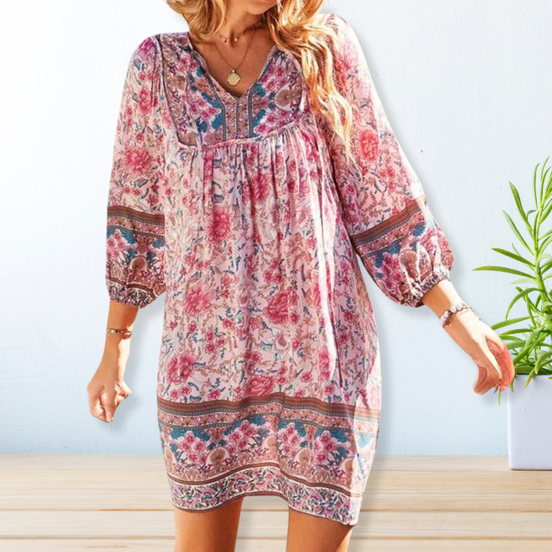 Amelia - Vestido bohemio vintage para mujer