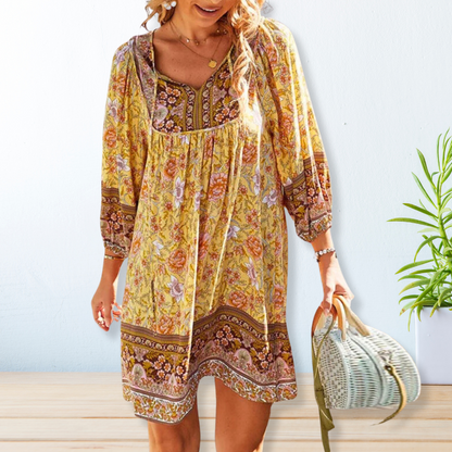 Amelia - Vestido bohemio vintage para mujer