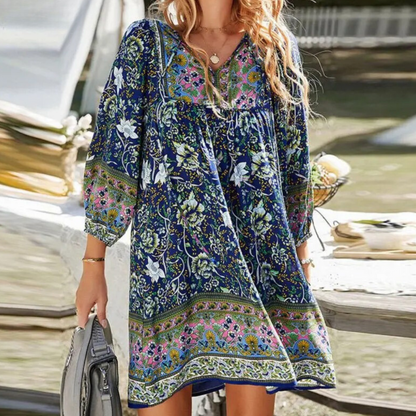 Amelia - Vestido bohemio vintage para mujer