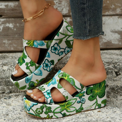 Evelyn® | Sandalias florales cutout