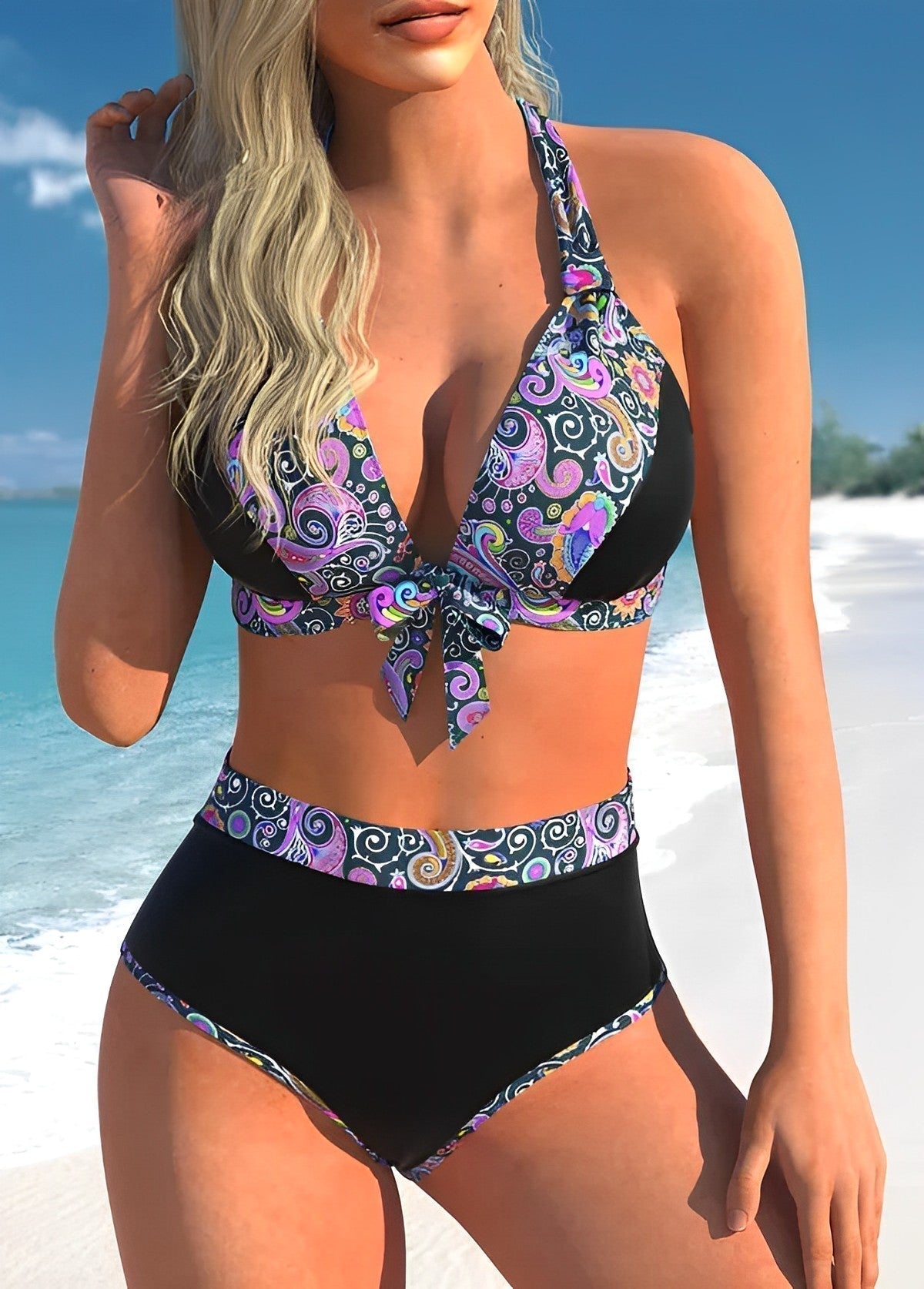 Liria® | Bikini con estampado de mandala