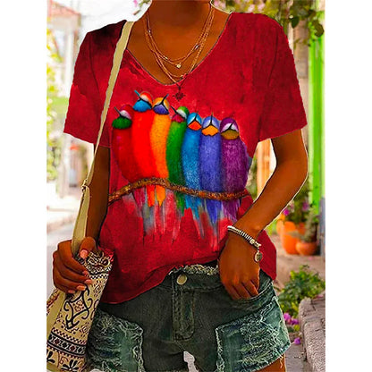 Esme® | Camiseta con colorido estampado veraniego
