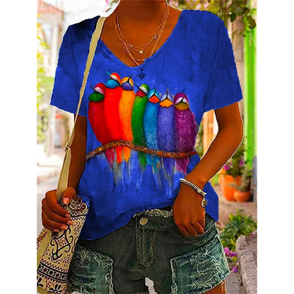 Esme® | Camiseta con colorido estampado veraniego
