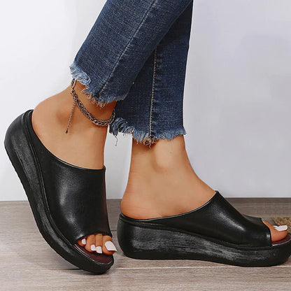 Julia® | Sandalias ortopédicas peep toe para mujer