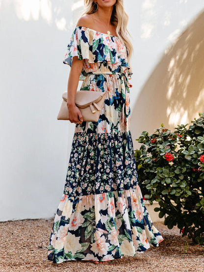 Idelle® | Maxivestido floral sin hombros