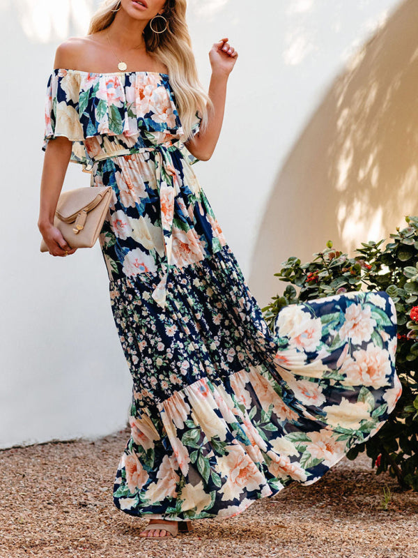 Idelle® | Maxivestido floral sin hombros