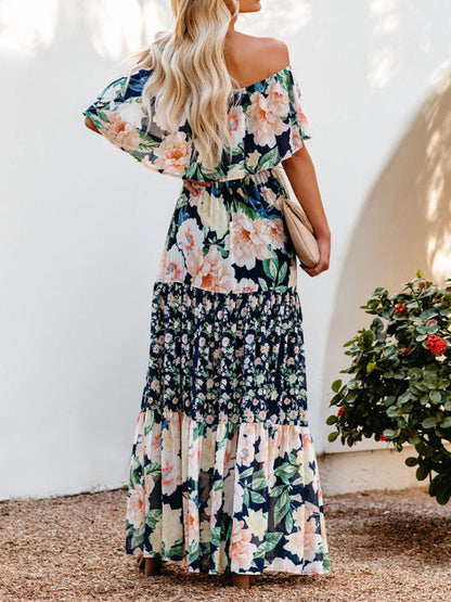 Idelle® | Maxivestido floral sin hombros