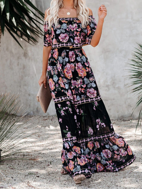 Idelle® | Maxivestido floral sin hombros