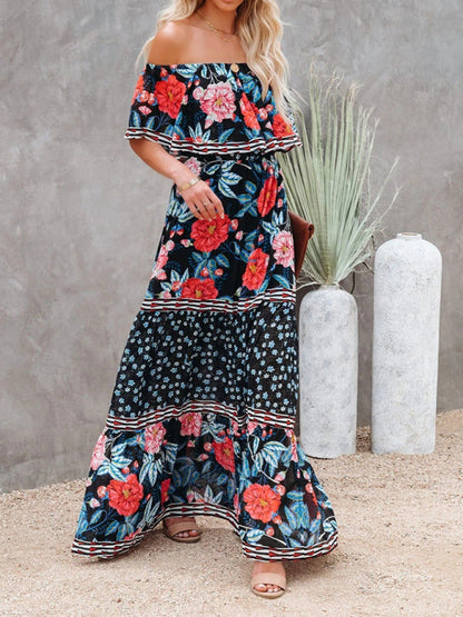 Idelle® | Maxivestido floral sin hombros