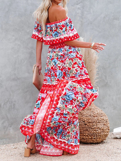 Idelle® | Maxivestido floral sin hombros