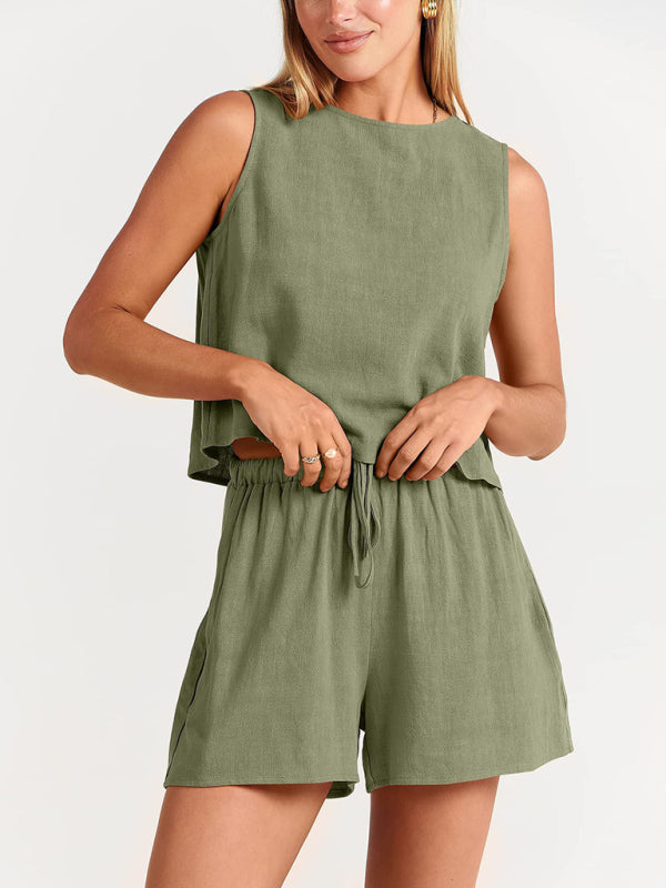 Cropped Sleeveless Top