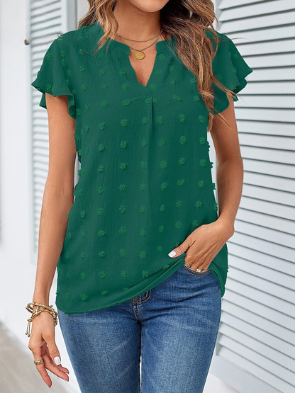 Rosalyn® | Blusa con patchwork y volantes