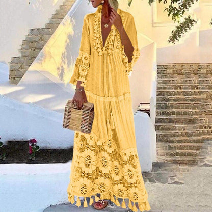 Delhi® | Vestido de encaje manga 3/4